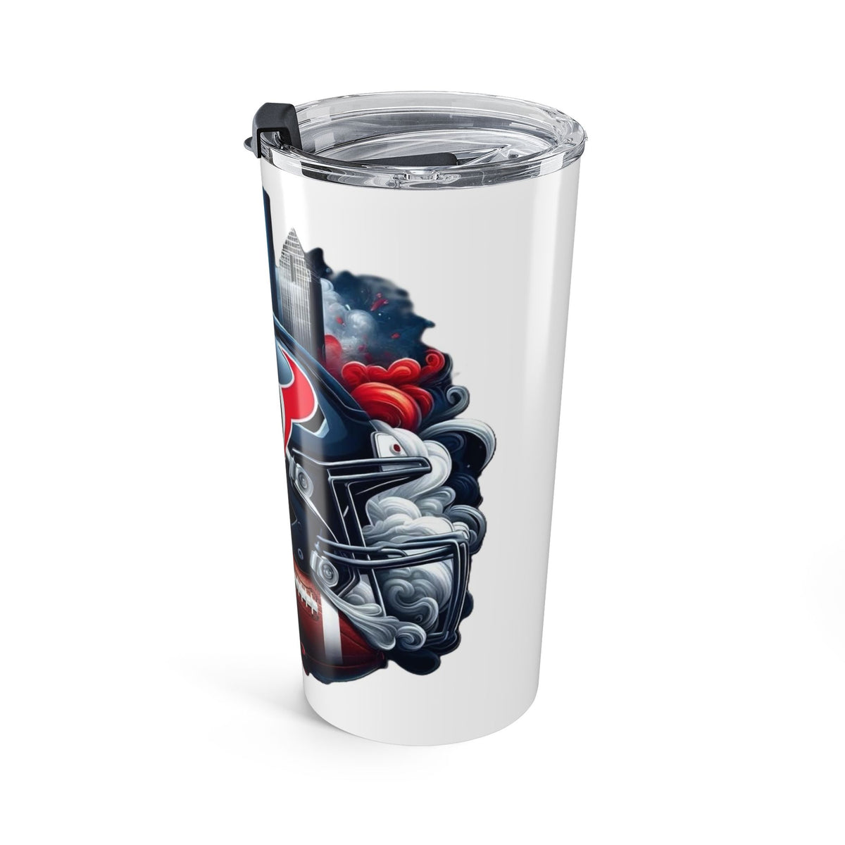 Houston Texans Football 20oz Tumbler – Insulated Travel Cup with Helmet & City Design