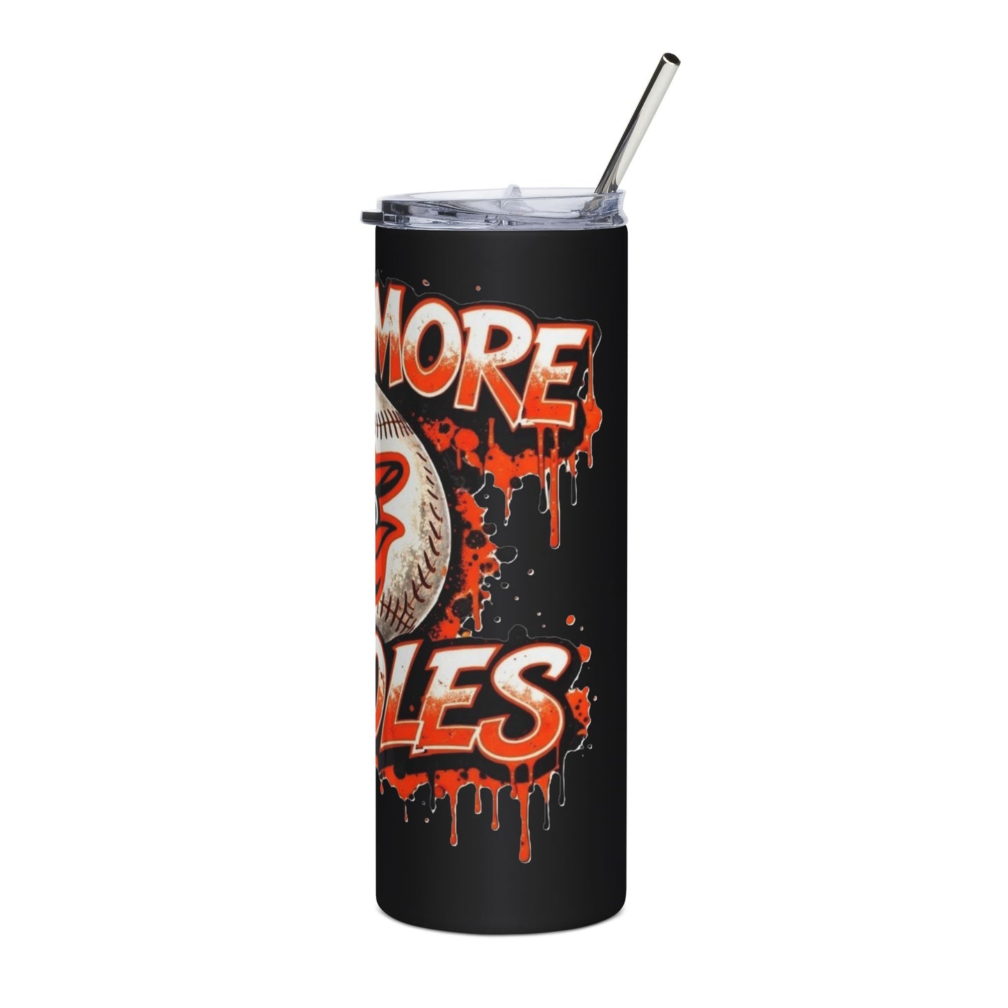 Baltimore Orioles Baseball 20oz Stainless Steel Tumbler
