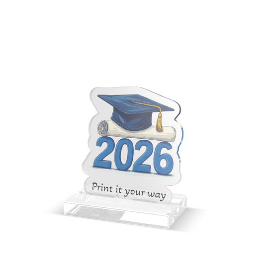 2026 Graduation Acrylic Standee – Custom Cut Photo Keepsake