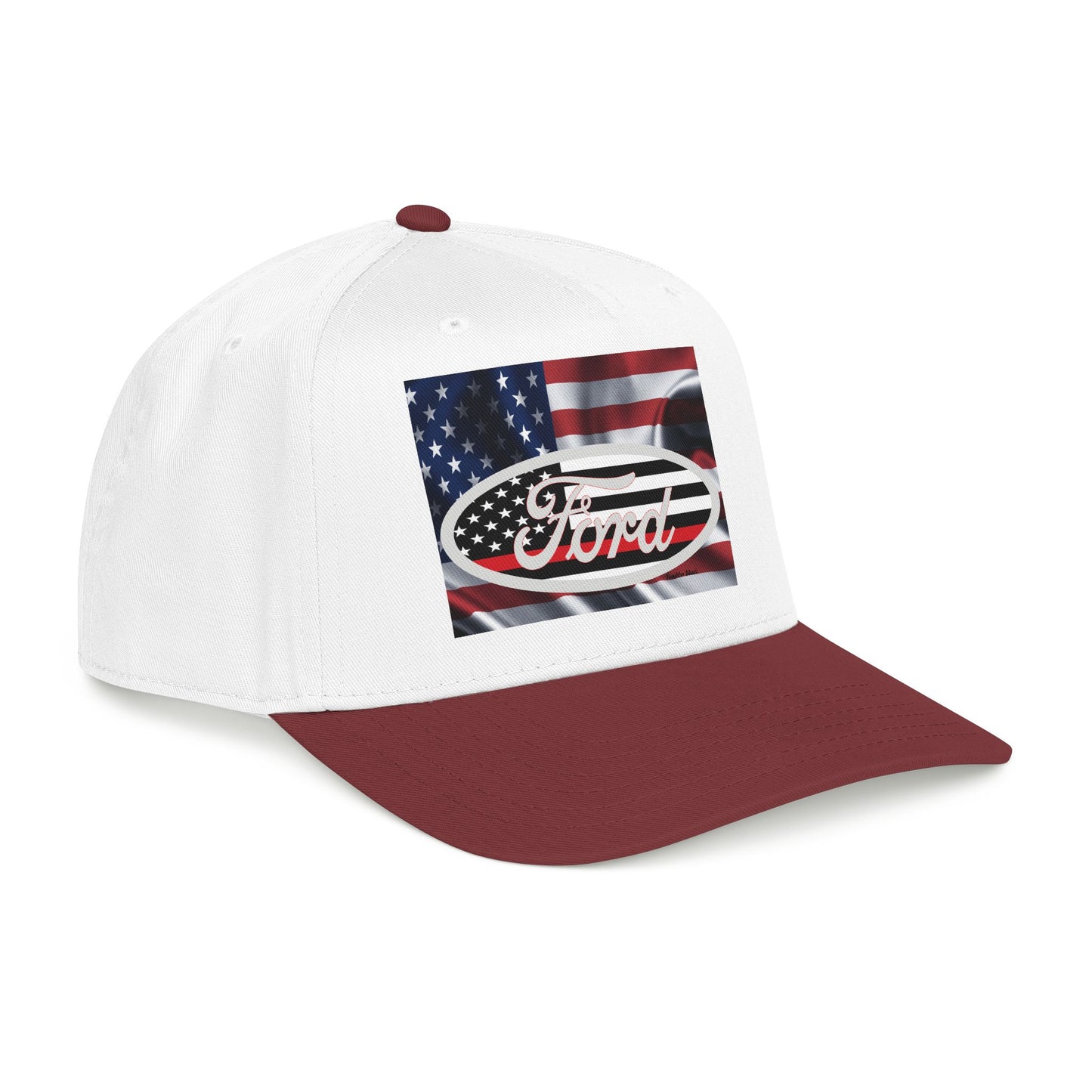 Ford American Flag Baseball Cap — Patriotic Truck Hat