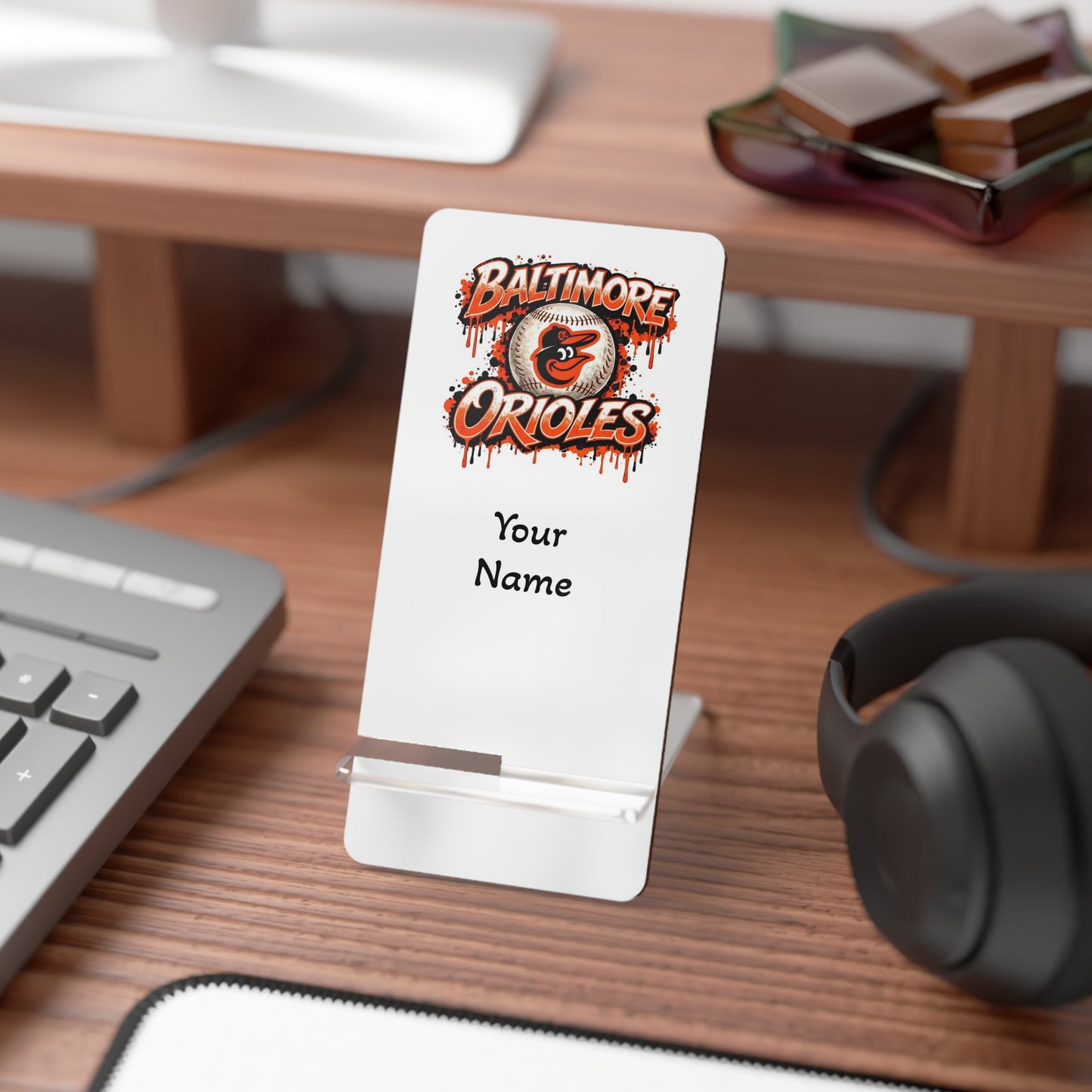 Baltimore Orioles Personalized Phone Stand – Custom Mobile Display Holder