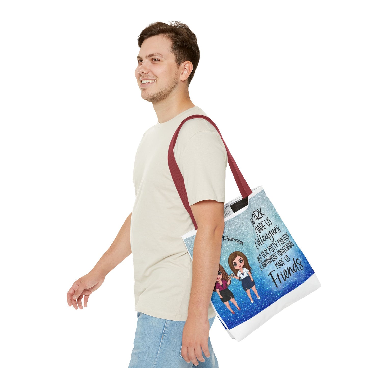 Tote — 'Work Made Us Colleagues...Made Us Friends' Coworker Friendship Tote