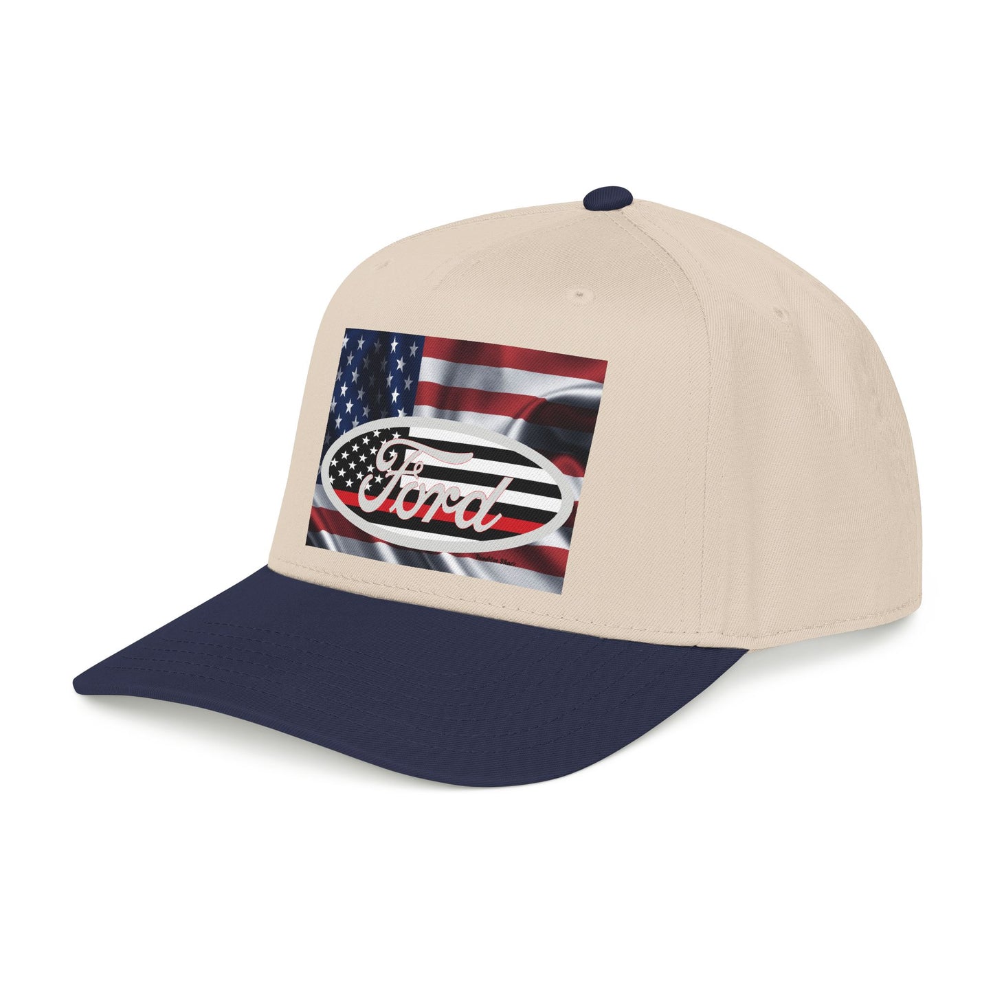 Ford American Flag Baseball Cap — Patriotic Truck Hat