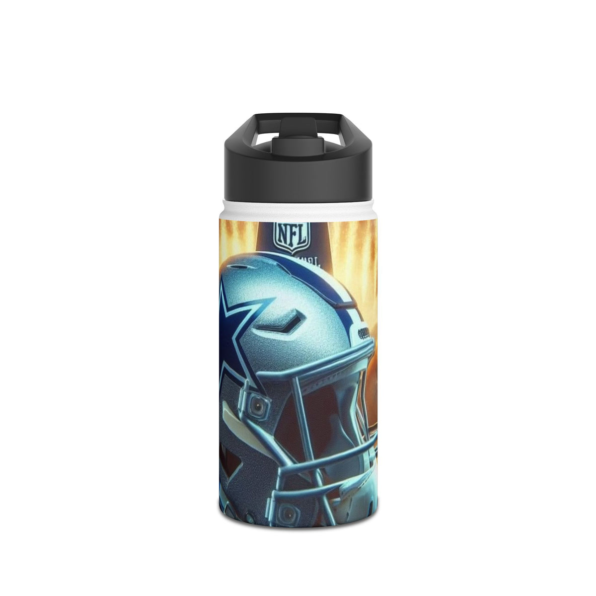 Dallas Cowboys Stainless Steel Water Bottle — NFL Helmet Design