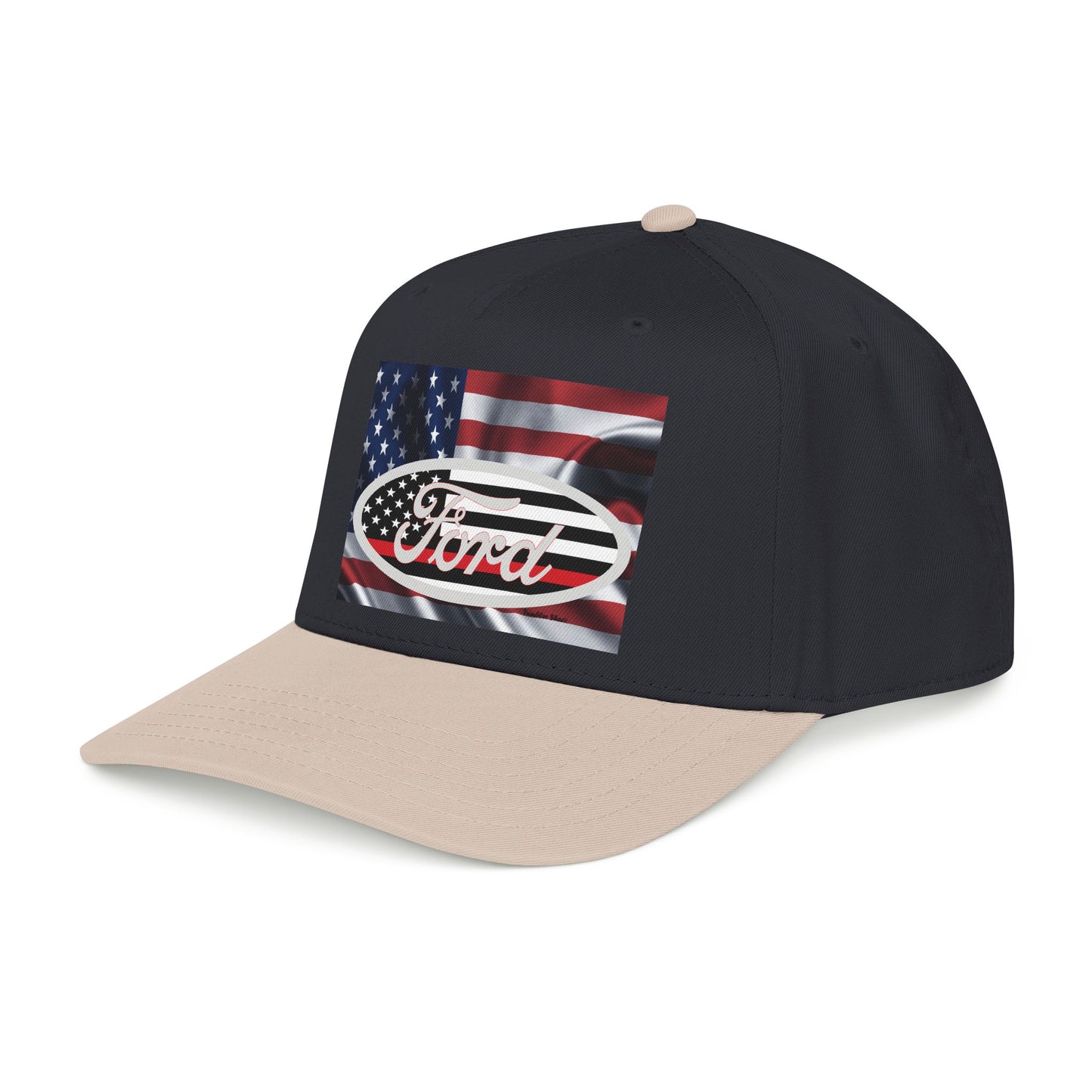 Ford American Flag Baseball Cap — Patriotic Truck Hat