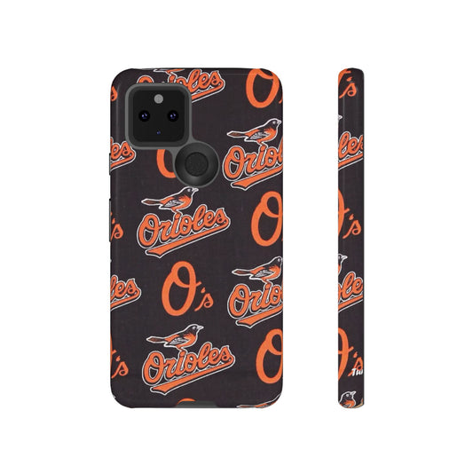 Orioles Pattern Phone Case — Baltimore Orioles Logo Repeat Protective Case