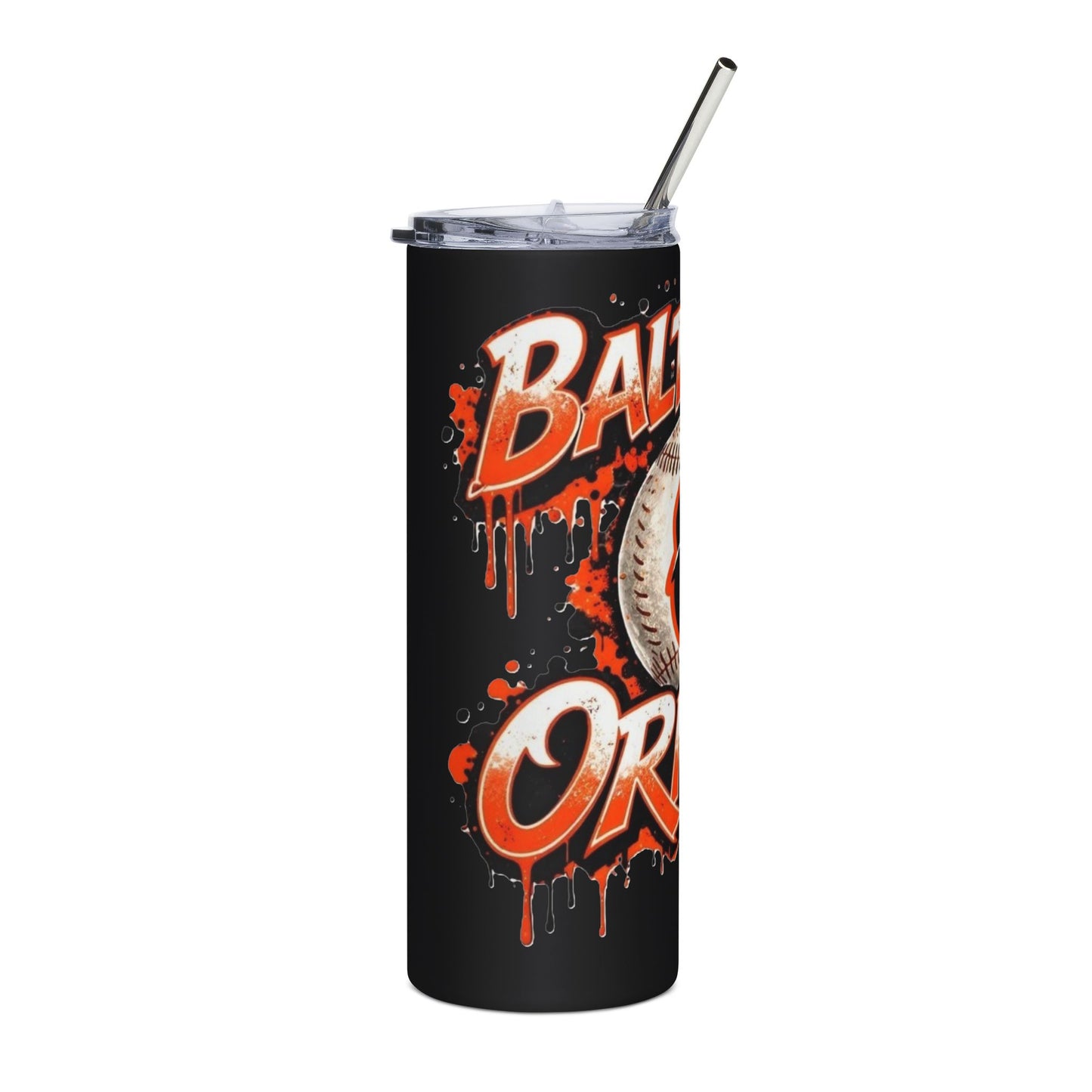 Baltimore Orioles Baseball 20oz Stainless Steel Tumbler