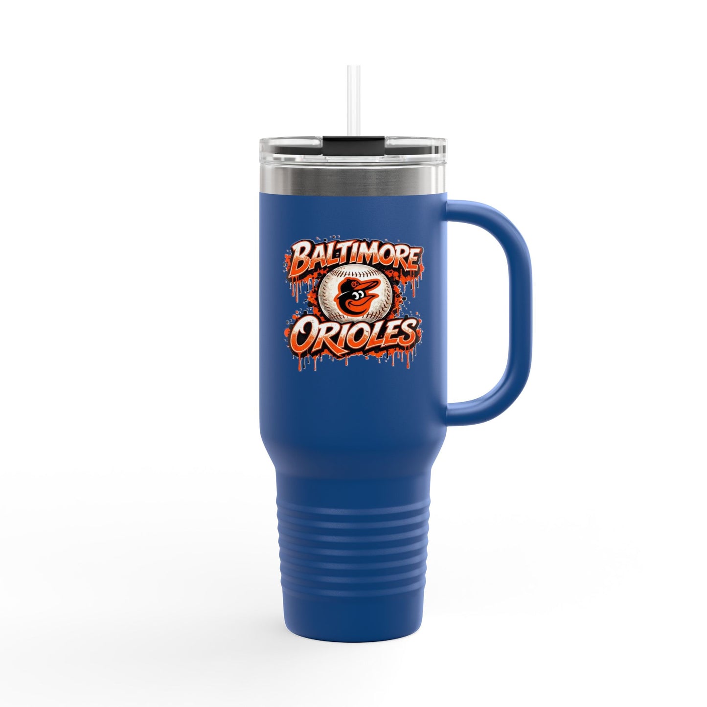 Baltimore Orioles 40oz Insulated Travel Mug — Team Logo, Spill‑Resistant Tumbler