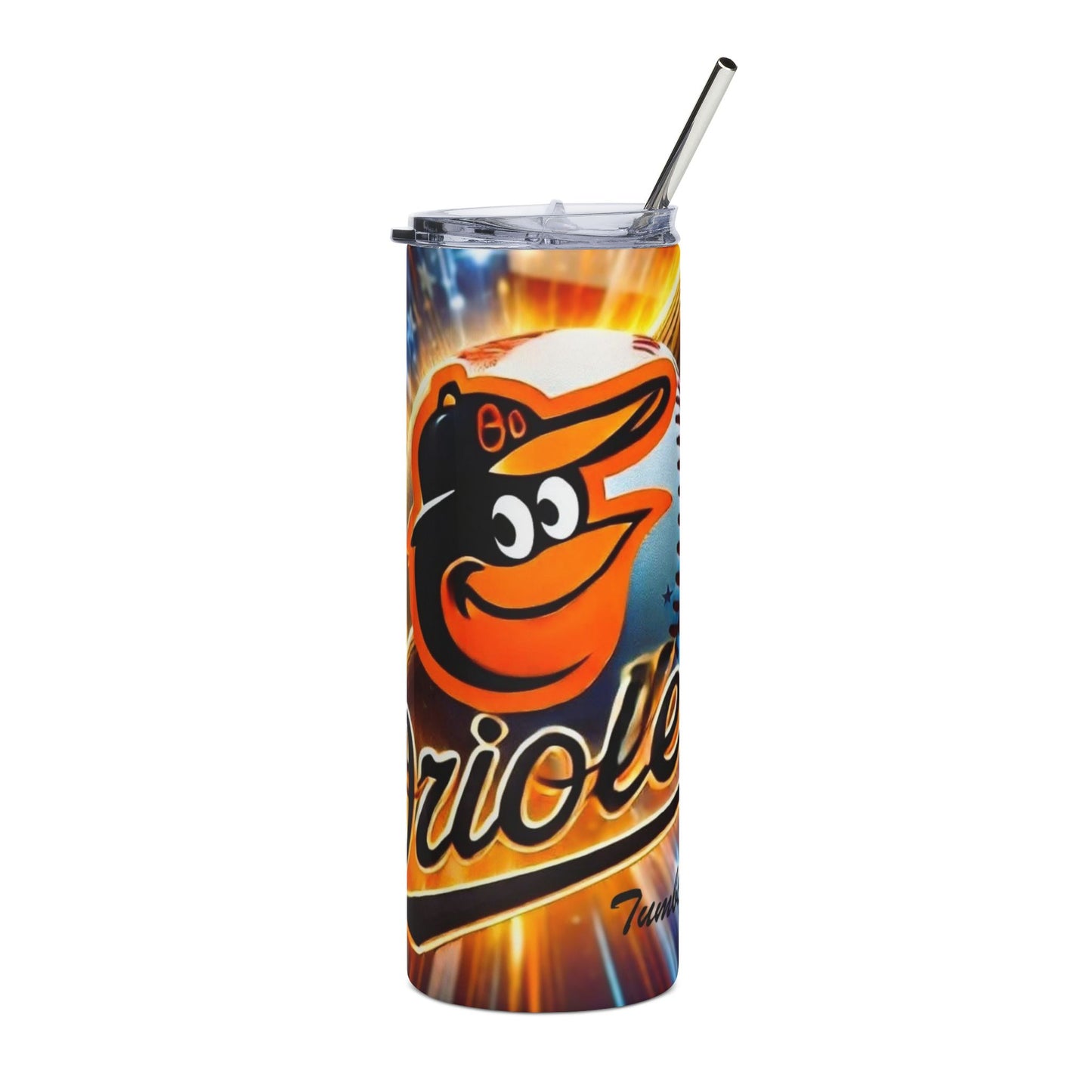 Orioles Stainless Steel Tumbler — 20oz Patriotic Baseball Travel Cup
