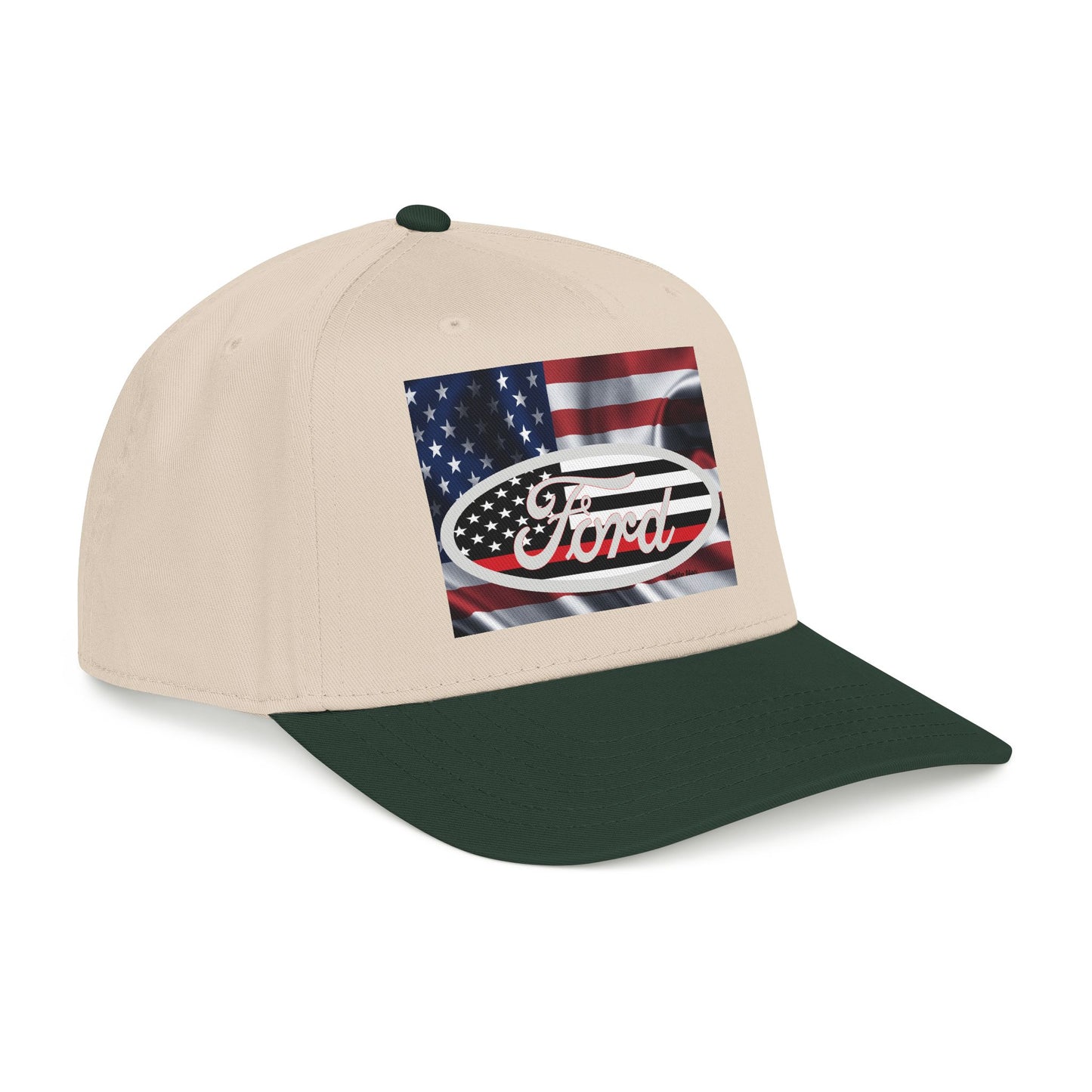 Ford American Flag Baseball Cap — Patriotic Truck Hat