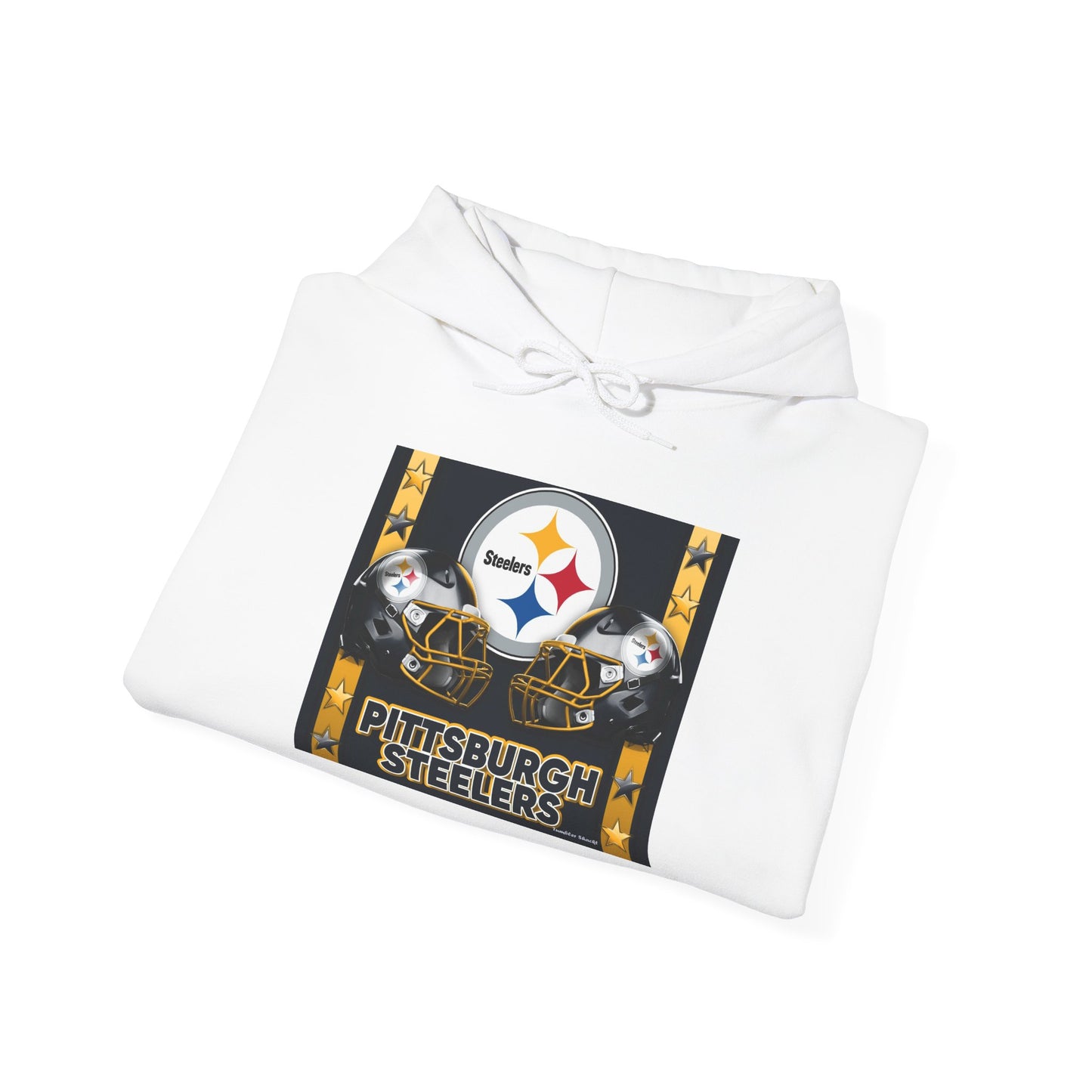 Pittsburgh Steelers Logo Hooded Sweatshirt — Vintage Team Graphic Pullover