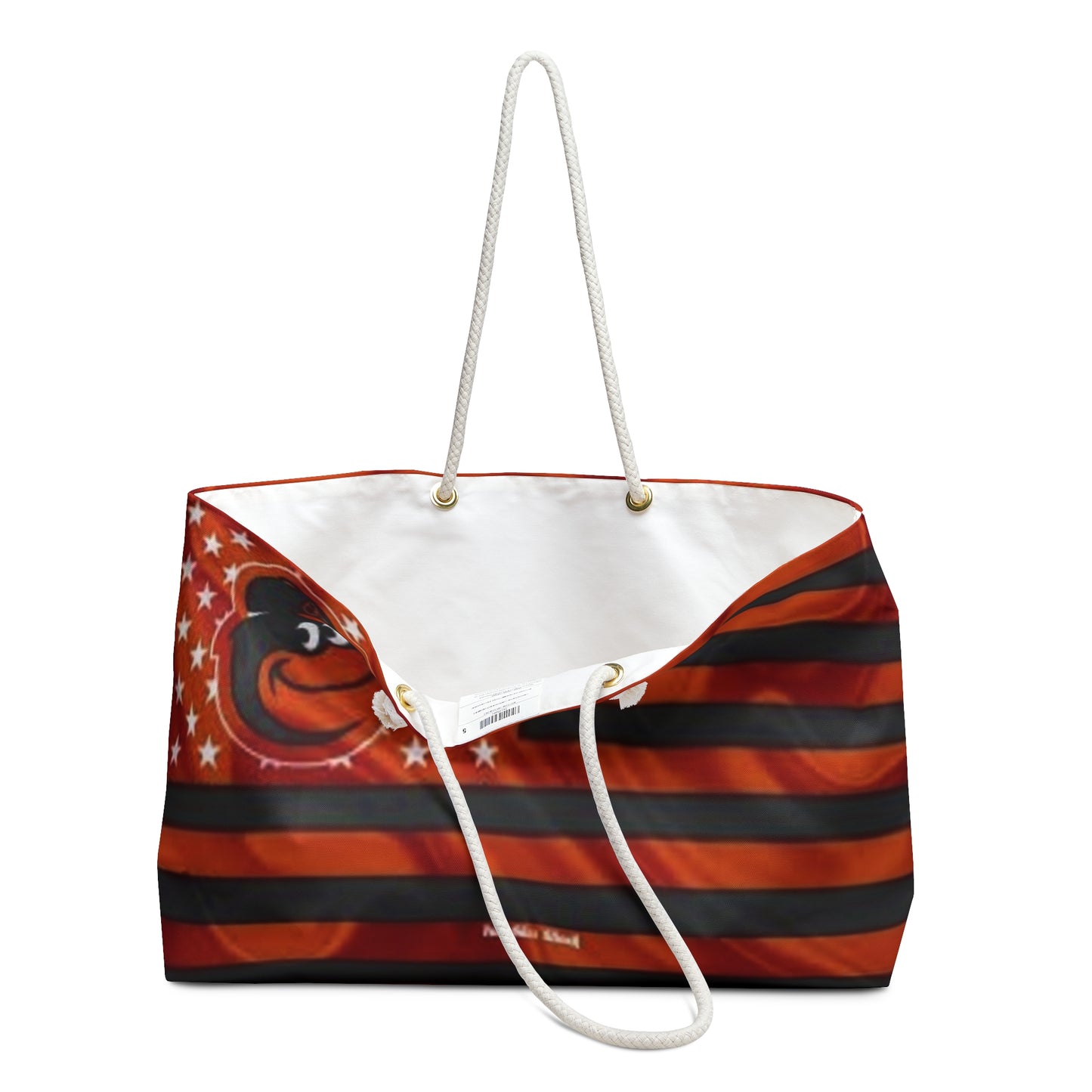 Baltimore Orioles Flag Weekender Bag – Retro Team Logo Travel Tote