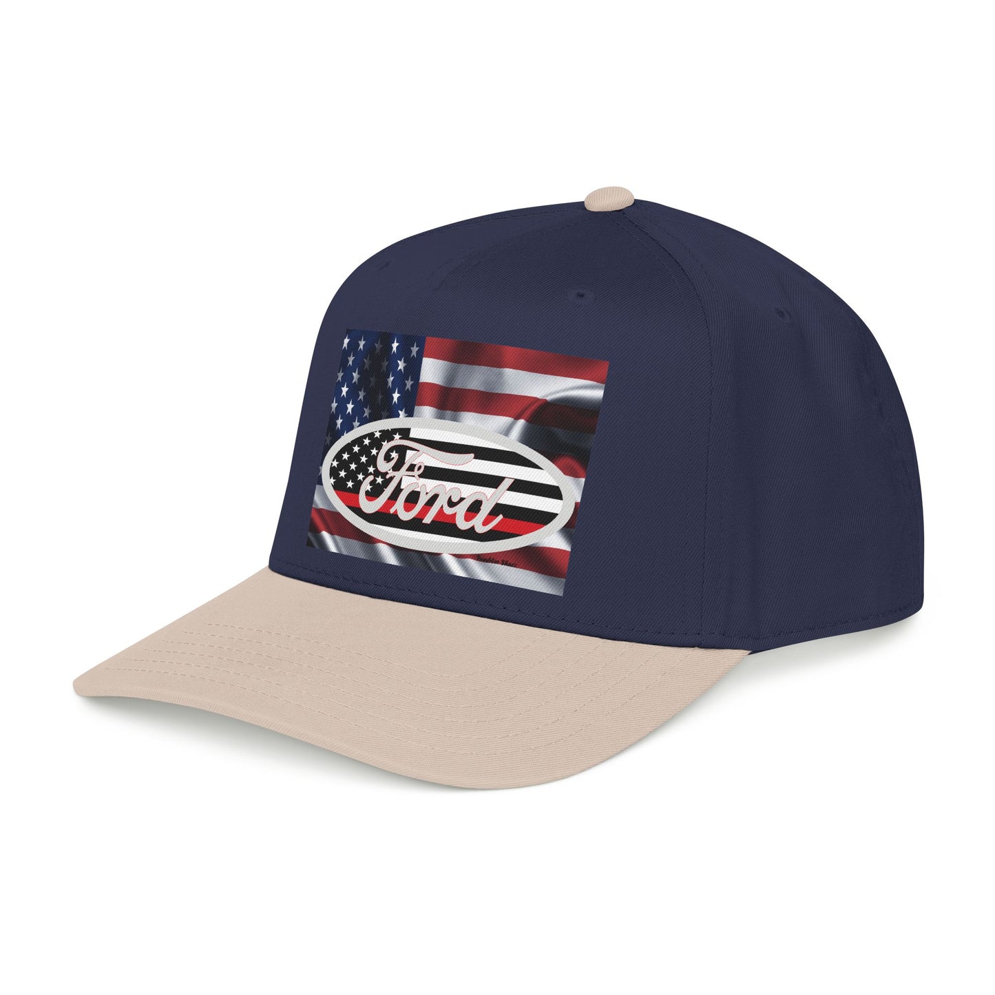 Ford American Flag Baseball Cap — Patriotic Truck Hat