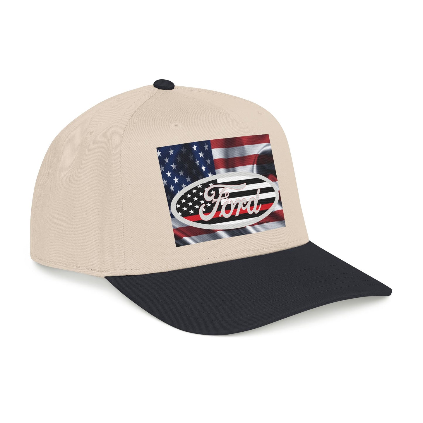 Ford American Flag Baseball Cap — Patriotic Truck Hat