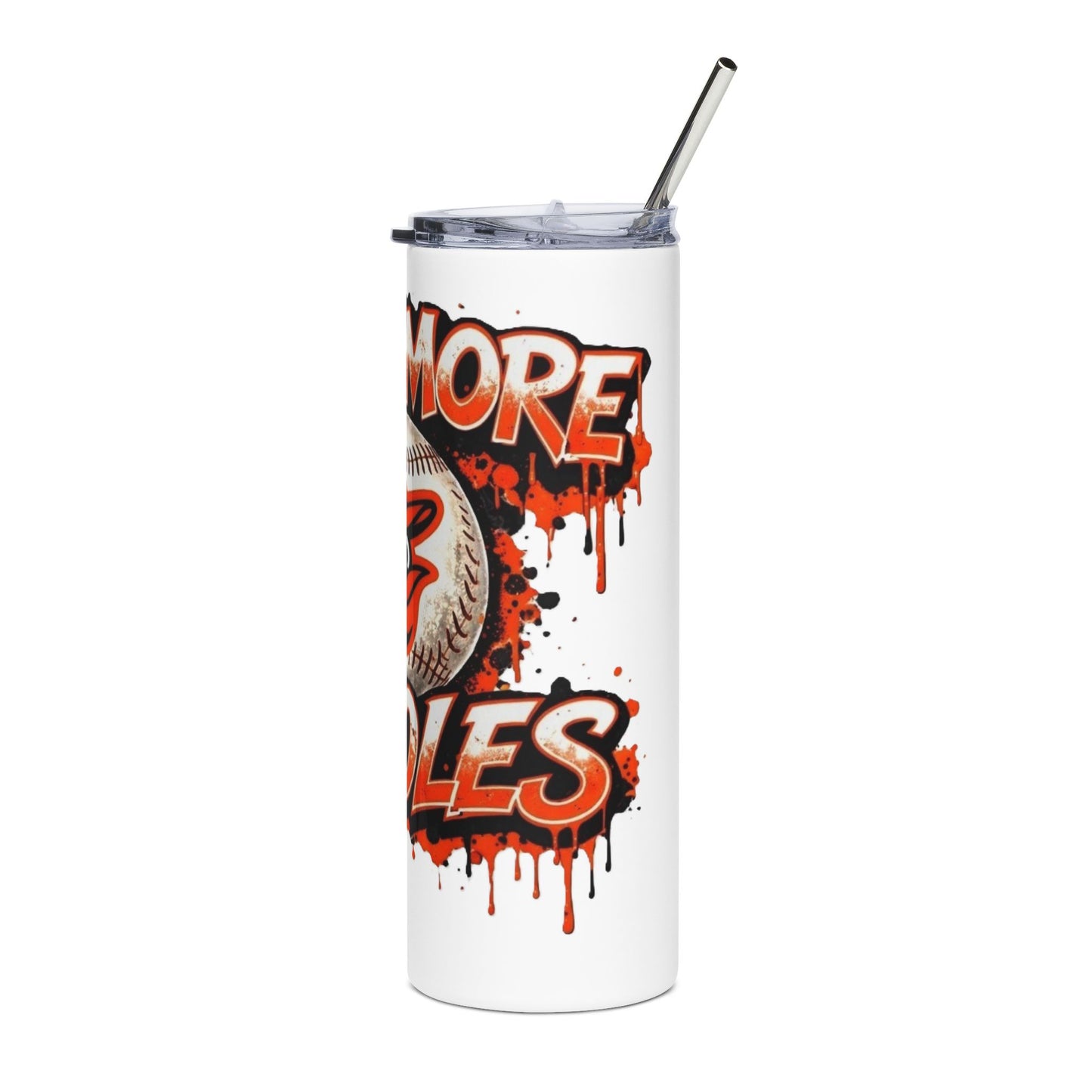 Baltimore Orioles Baseball 20oz Stainless Steel Tumbler