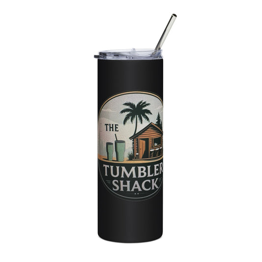 Tumbler Shack 20oz Stainless Tumbler – Retro Beach Bar Insulated Travel Cup