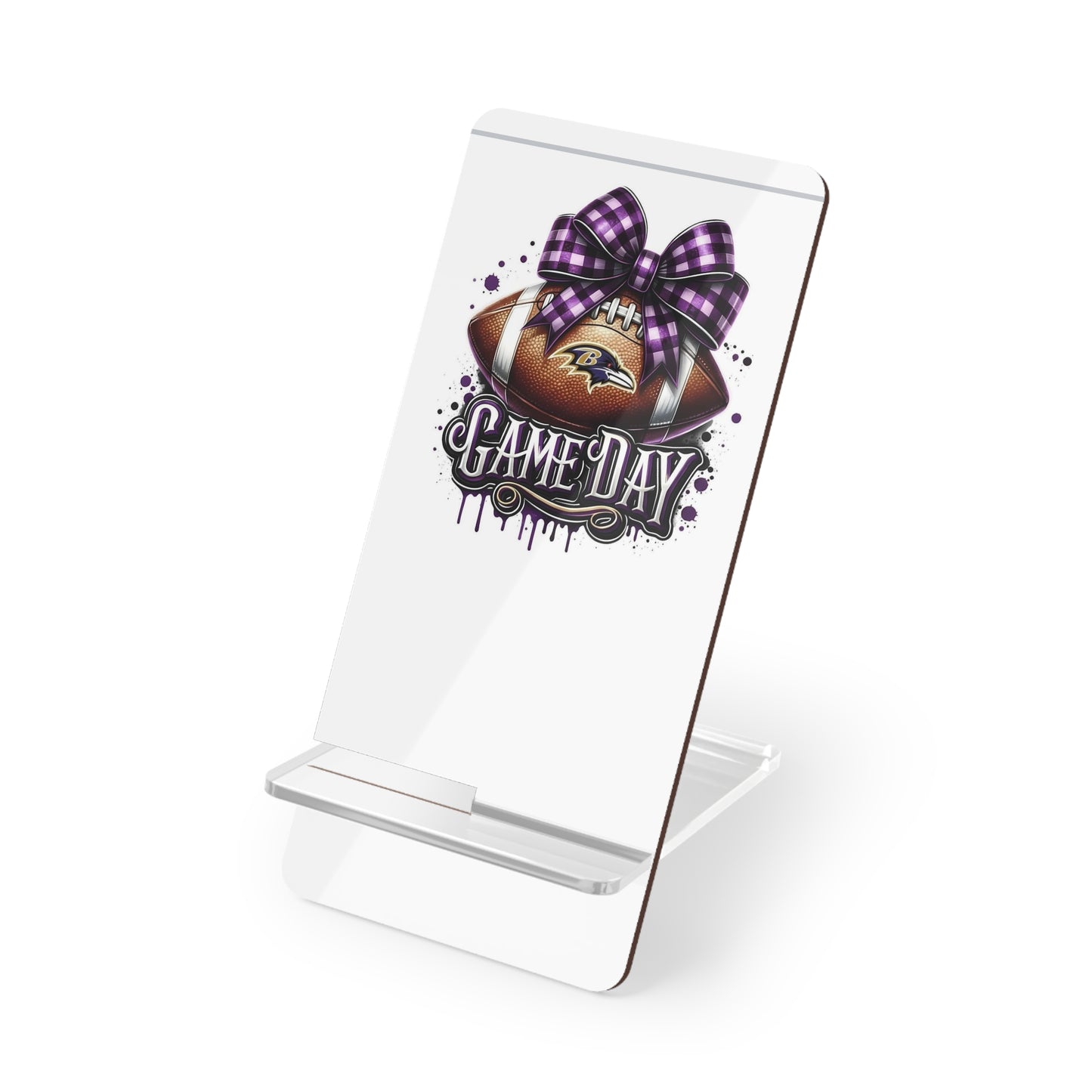 Game Day Football Phone Stand — Decorative Mobile Display Stand