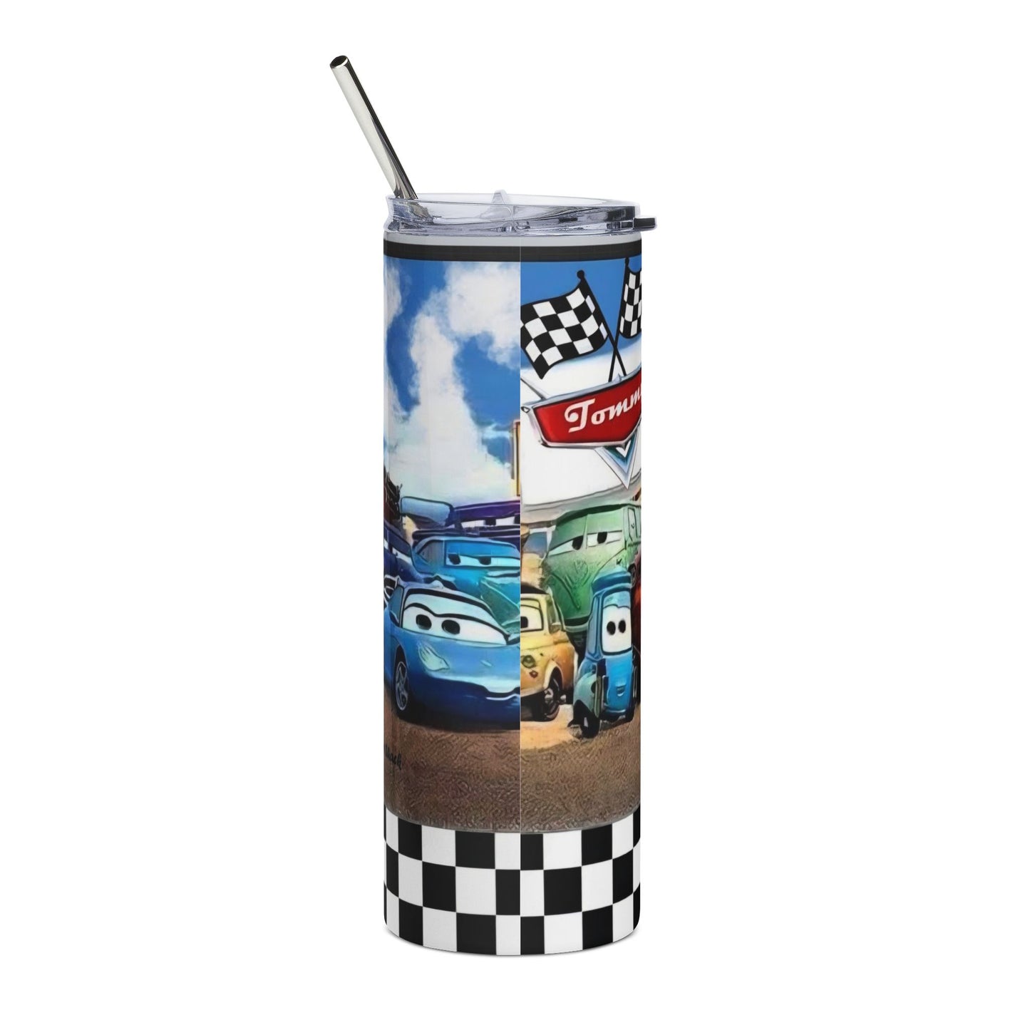 Cars Movie 20oz Stainless Steel Tumbler — Lightning McQueen & Mater Kids Travel Cup