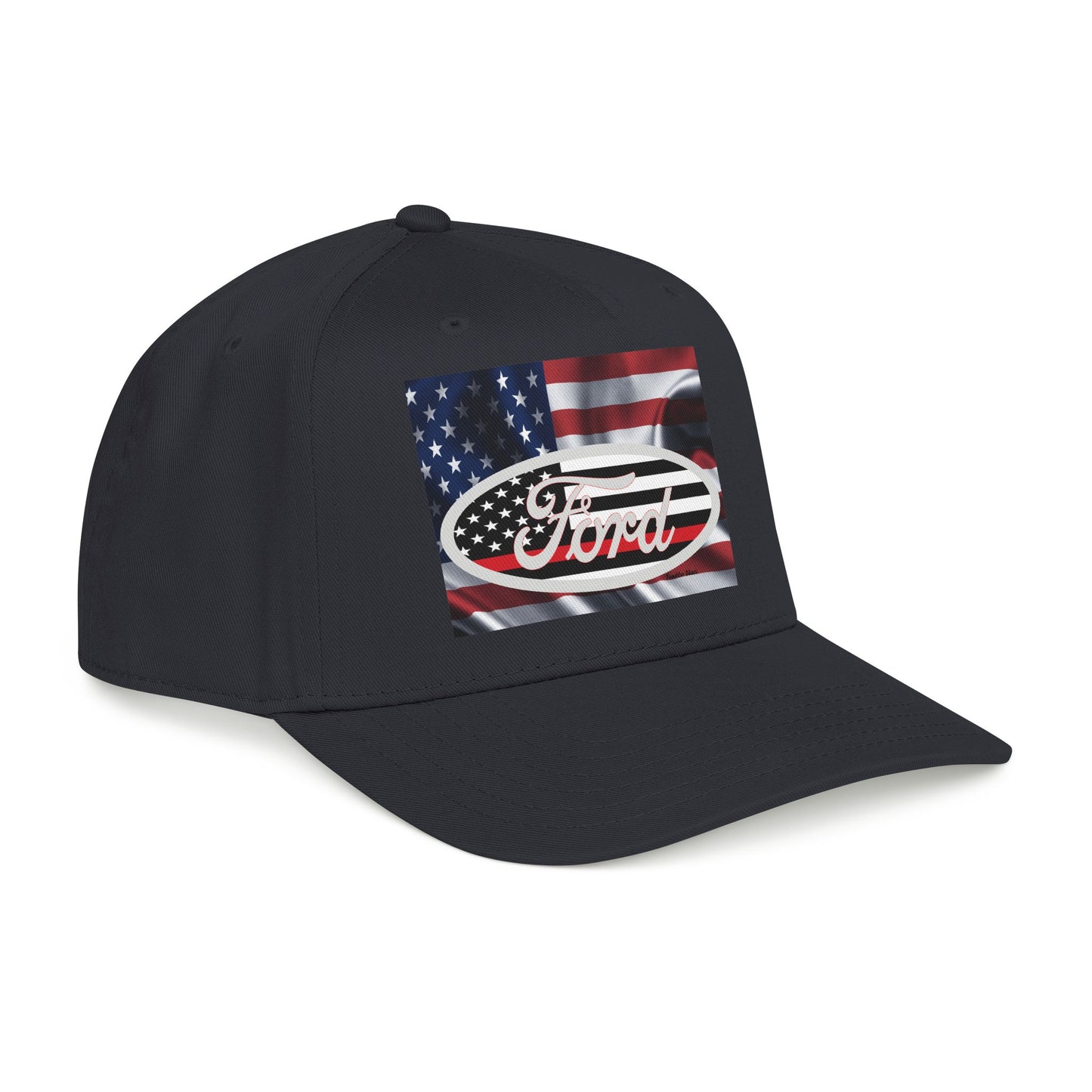Ford American Flag Baseball Cap — Patriotic Truck Hat