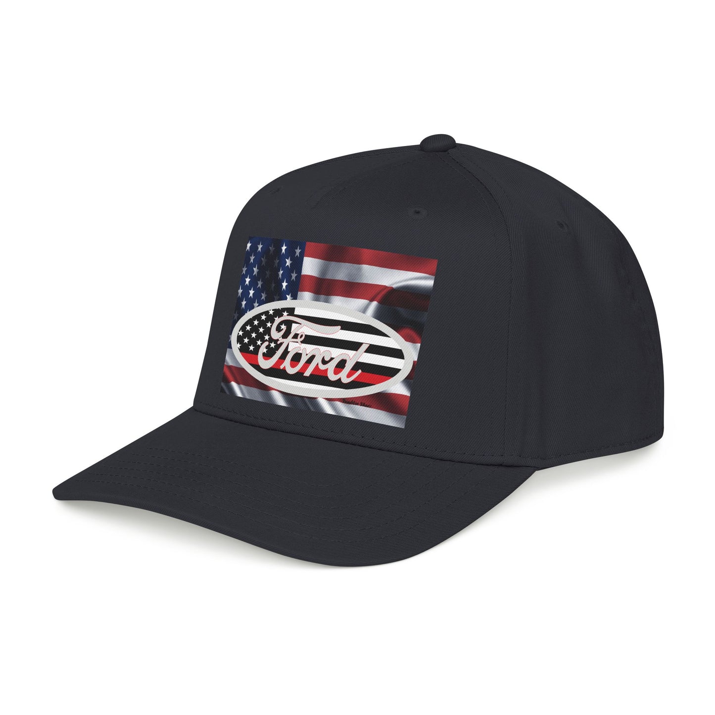 Ford American Flag Baseball Cap — Patriotic Truck Hat