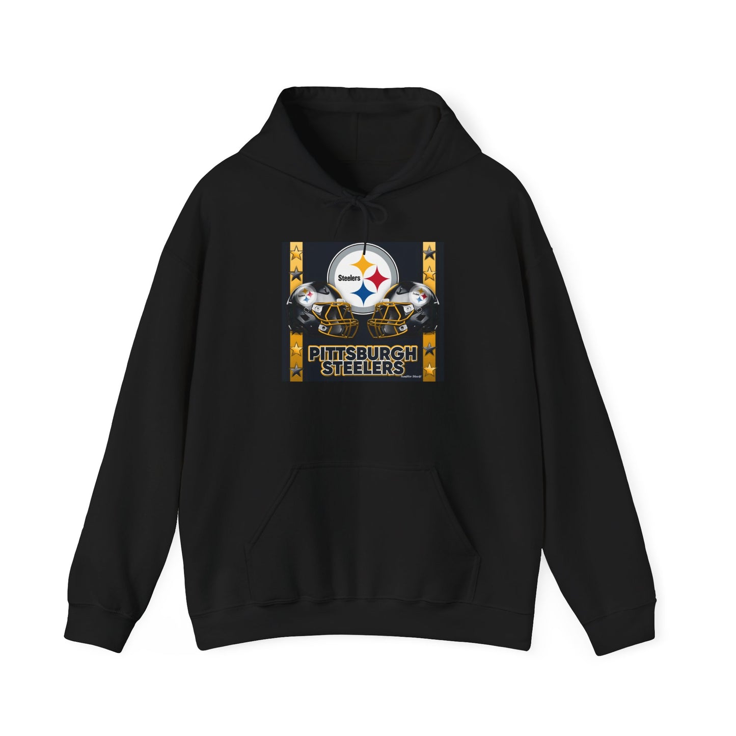 Pittsburgh Steelers Logo Hooded Sweatshirt — Vintage Team Graphic Pullover