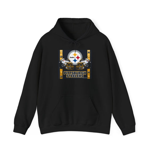 Pittsburgh Steelers Logo Hooded Sweatshirt — Vintage Team Graphic Pullover