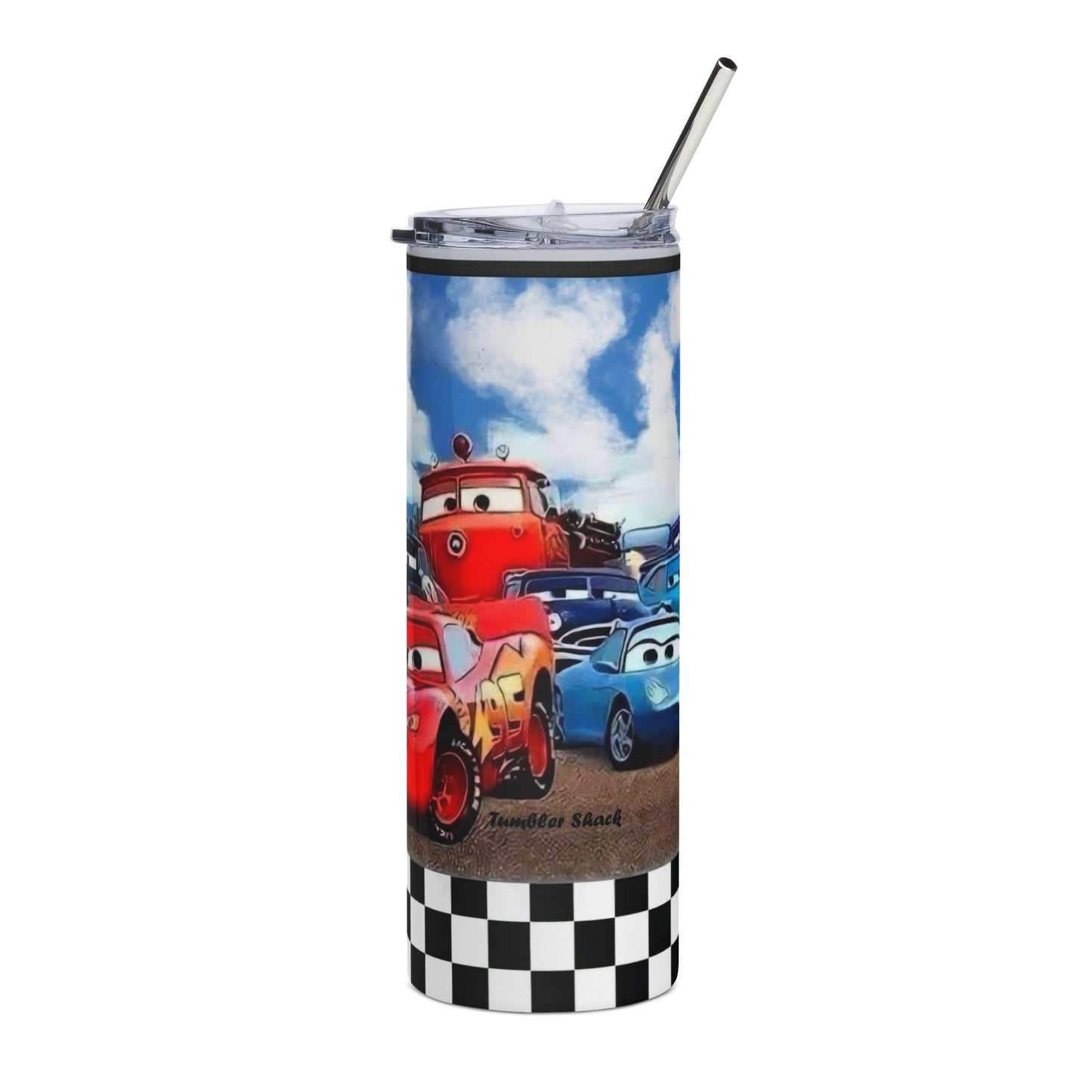 Cars Movie 20oz Stainless Steel Tumbler — Lightning McQueen & Mater Kids Travel Cup