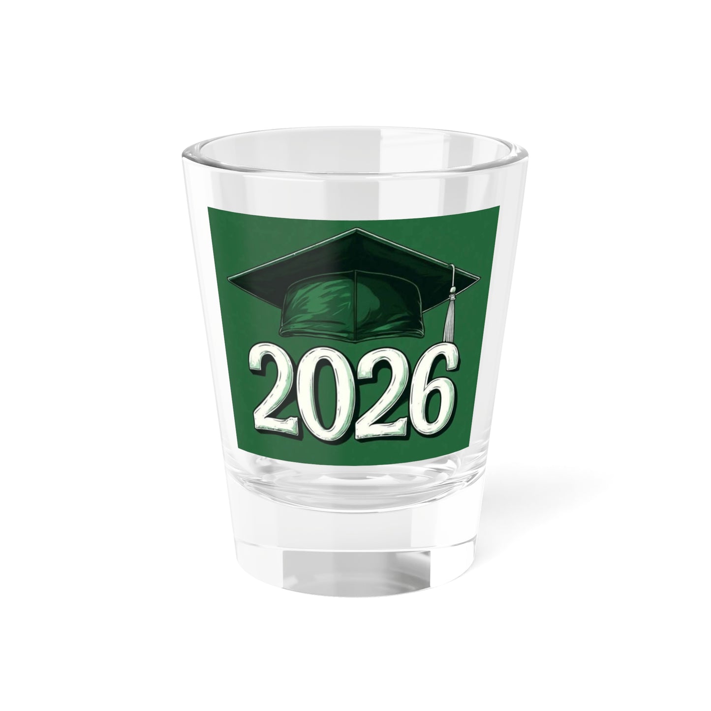 2026 Graduation Shot Glass – Class of 2026 Cap Design (1.5oz)