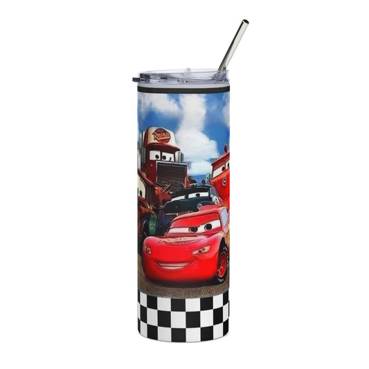 Cars Movie 20oz Stainless Steel Tumbler — Lightning McQueen & Mater Kids Travel Cup