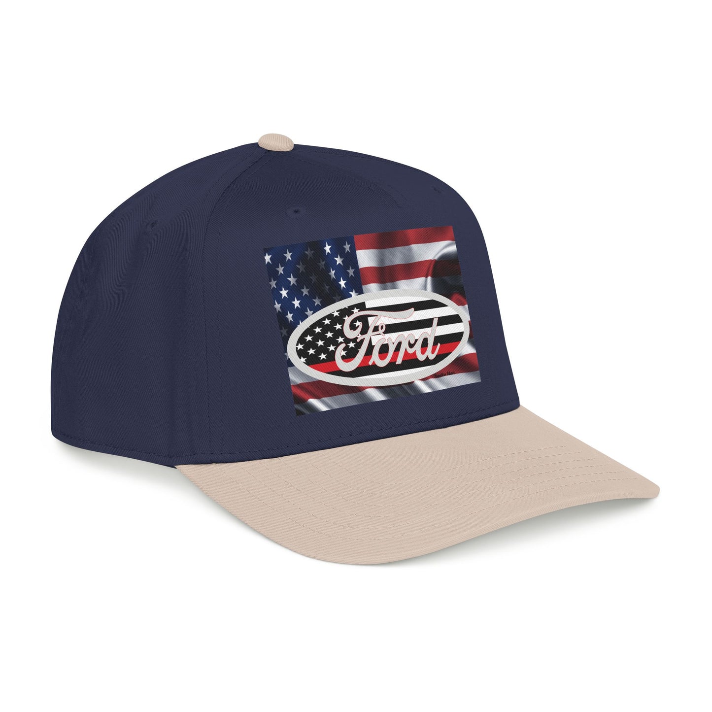 Ford American Flag Baseball Cap — Patriotic Truck Hat