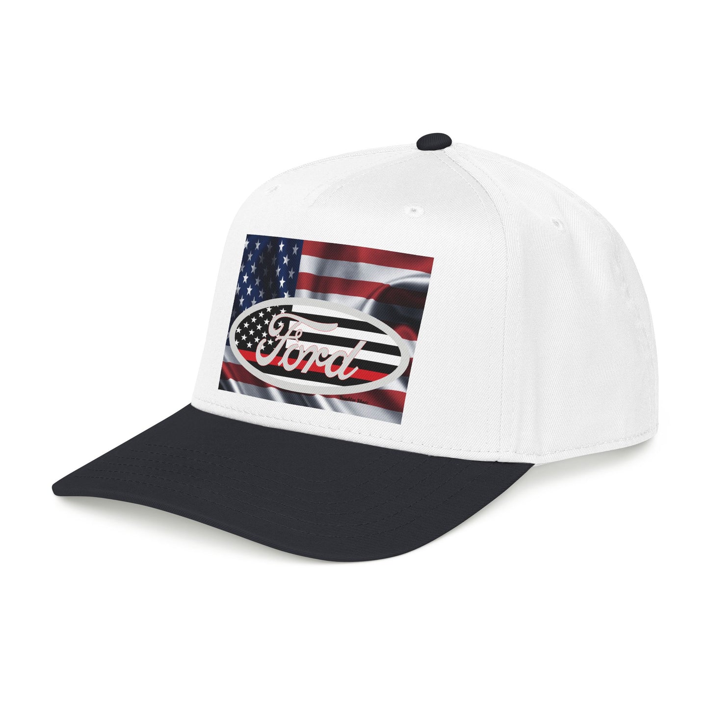 Ford American Flag Baseball Cap — Patriotic Truck Hat