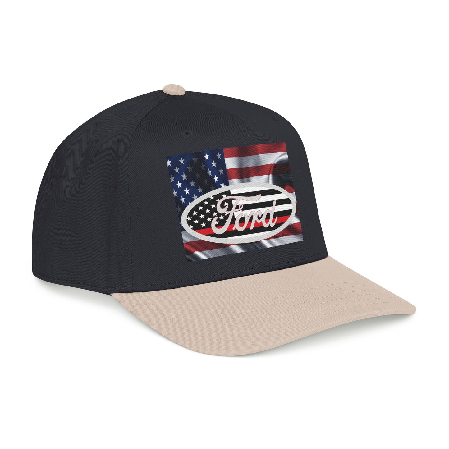 Ford American Flag Baseball Cap — Patriotic Truck Hat