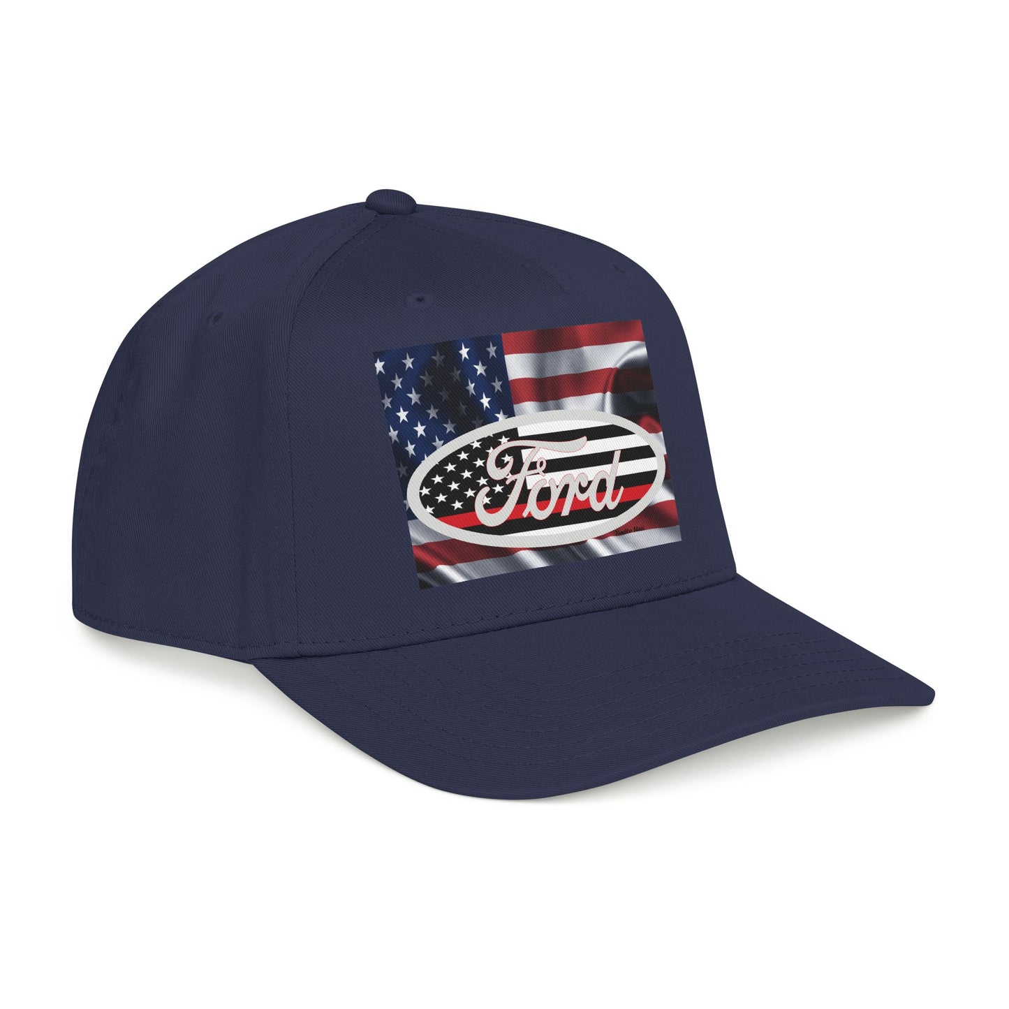 Ford American Flag Baseball Cap — Patriotic Truck Hat