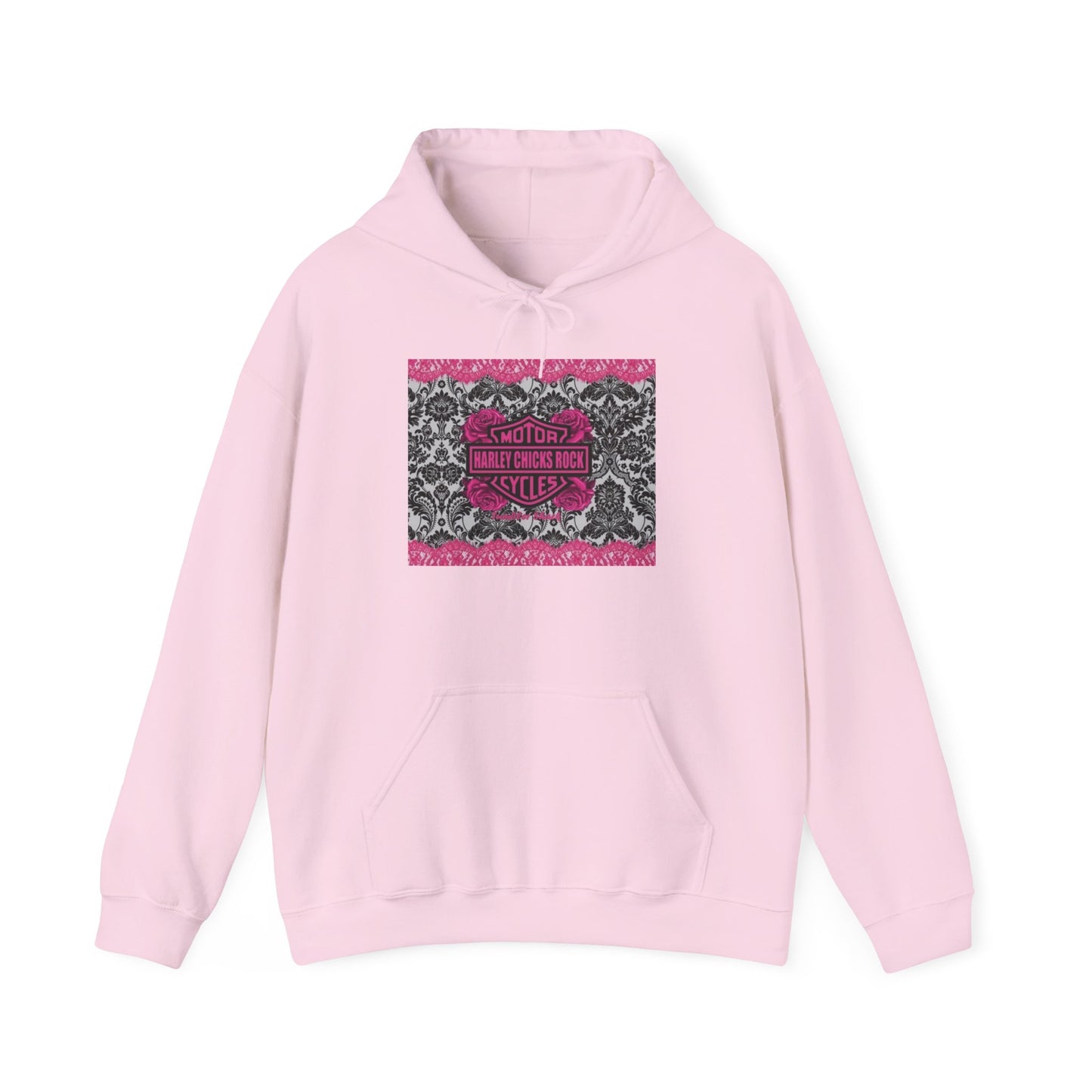Hoodie — 'Hand Over the Scissors' Pink Floral Barber Quote Hoodie
