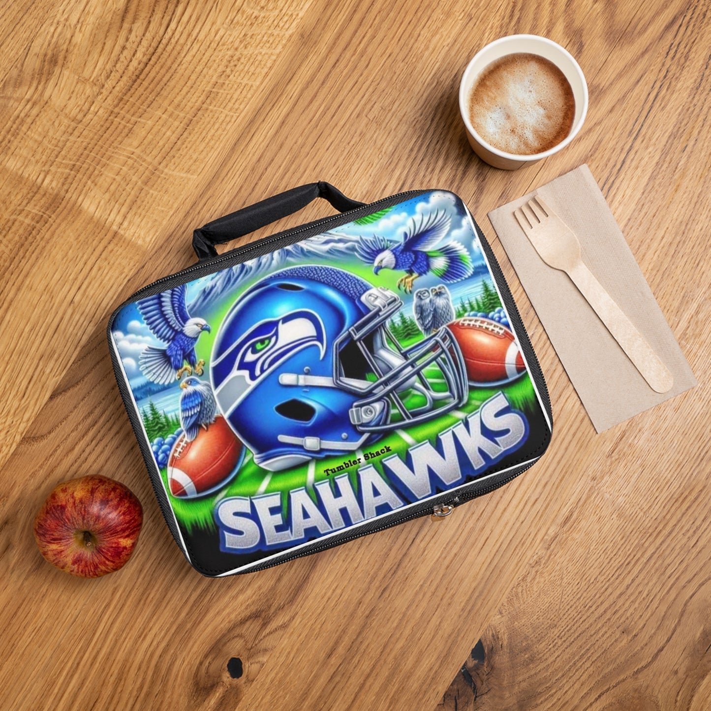 Seahawks Helm & Football Lunch Bag — Insulated NFL Team Lunchbox