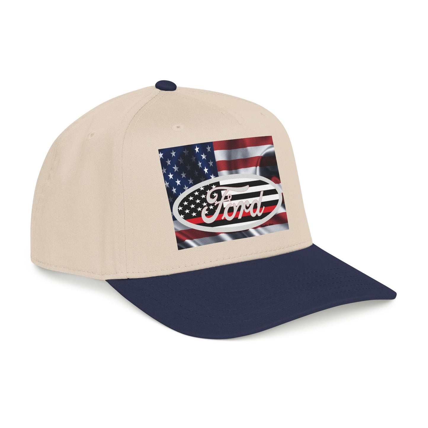Ford American Flag Baseball Cap — Patriotic Truck Hat