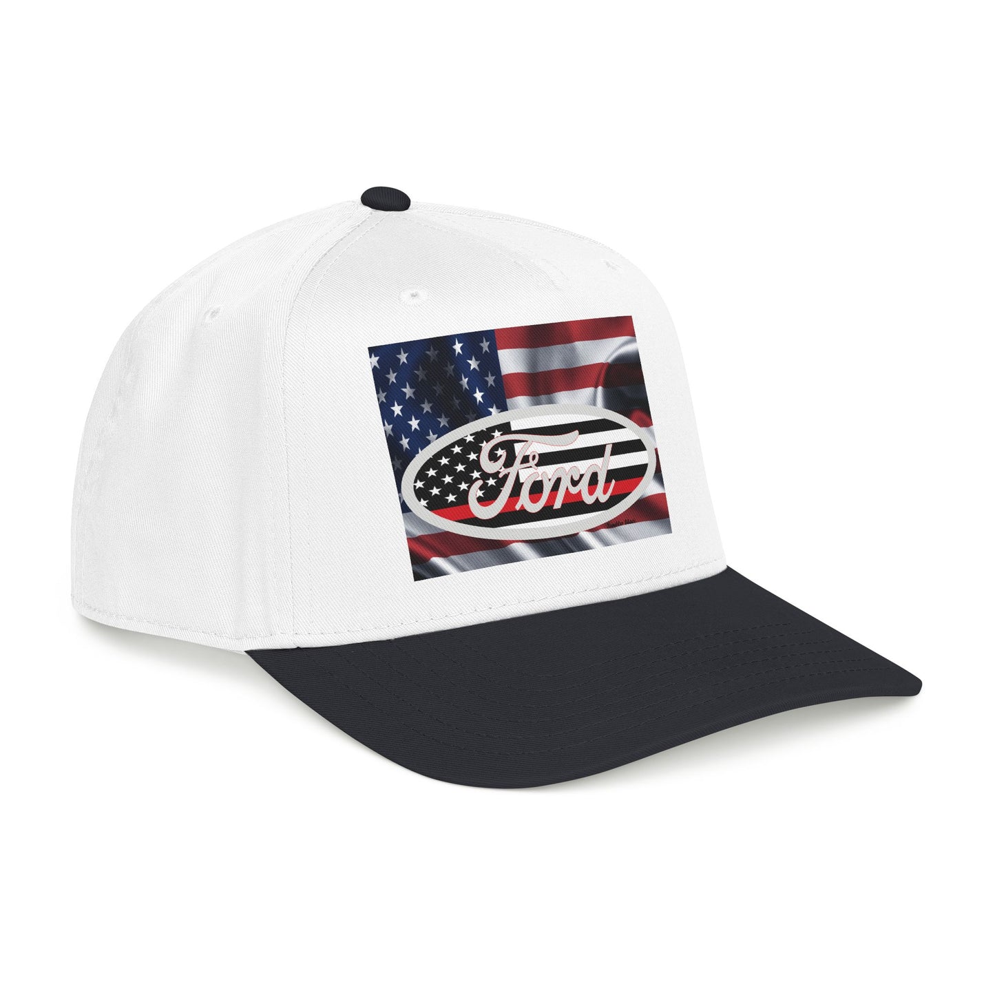 Ford American Flag Baseball Cap — Patriotic Truck Hat