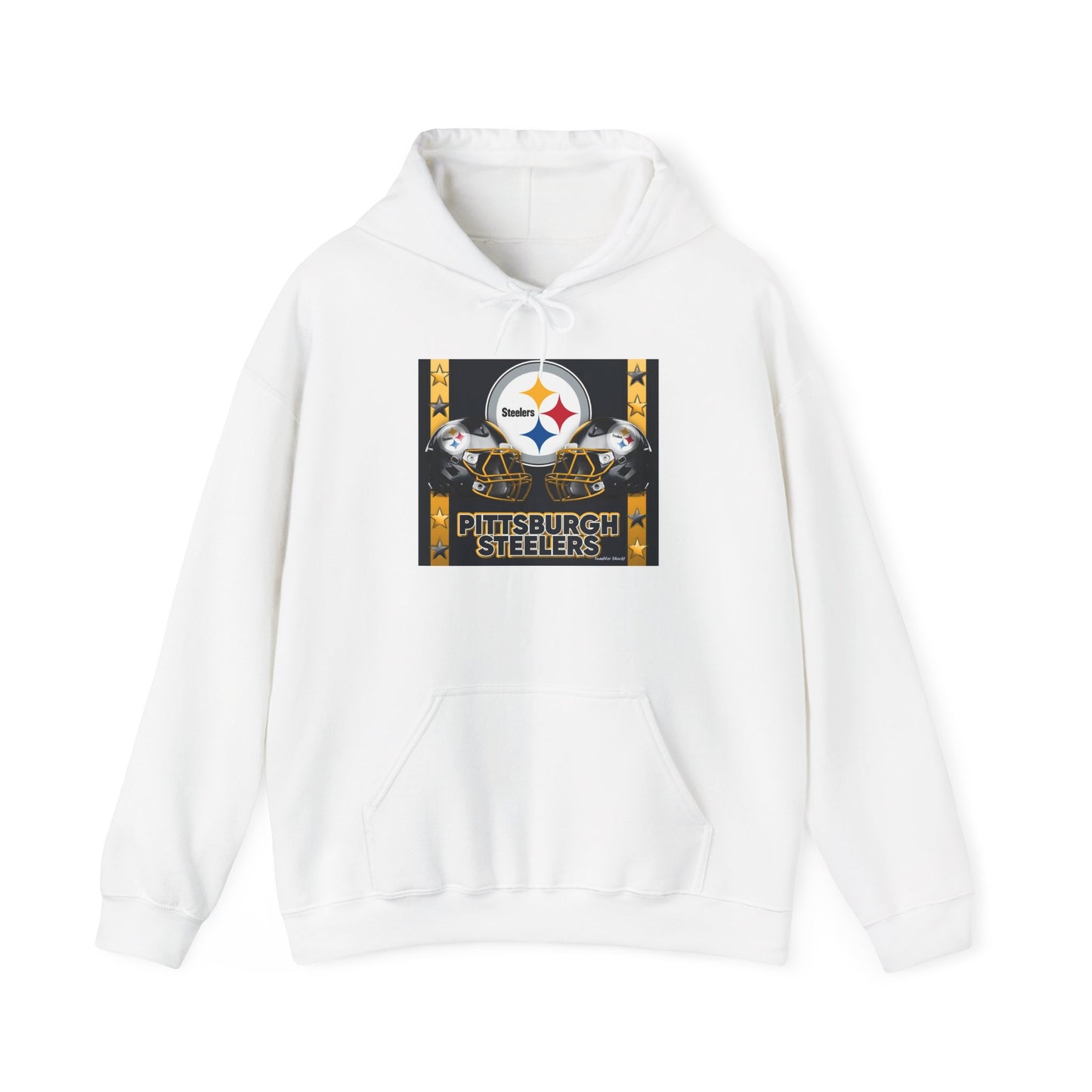 Pittsburgh Steelers Logo Hooded Sweatshirt — Vintage Team Graphic Pullover