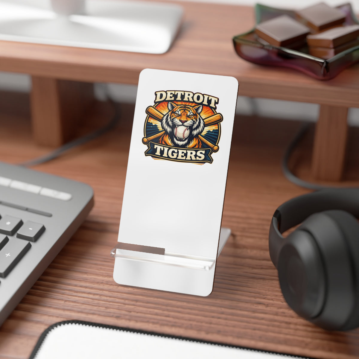 Detroit Tigers Phone Stand — Foldable Mobile Display Stand for Smartphones