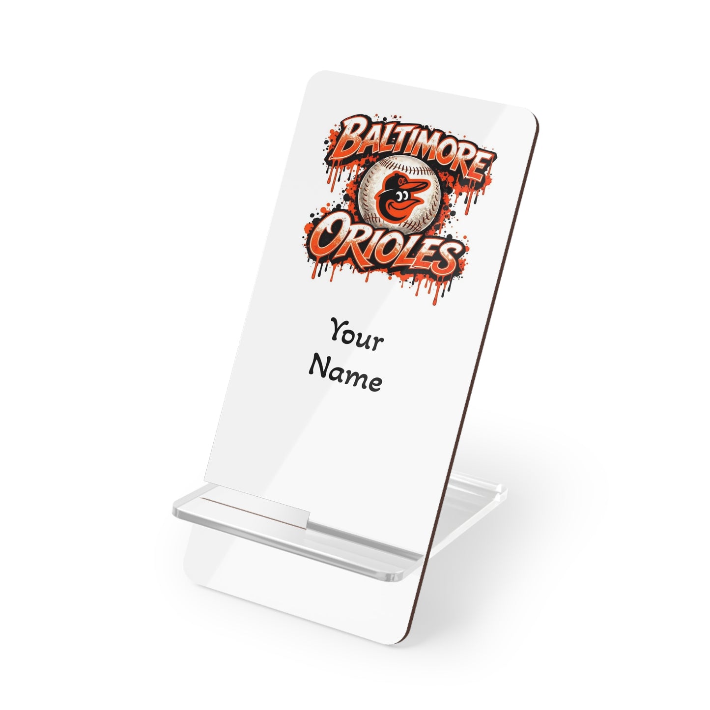 Baltimore Orioles Personalized Phone Stand – Custom Mobile Display Holder