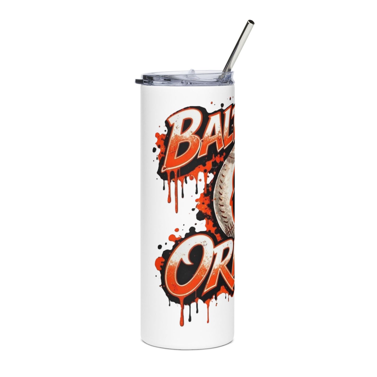 Baltimore Orioles Baseball 20oz Stainless Steel Tumbler