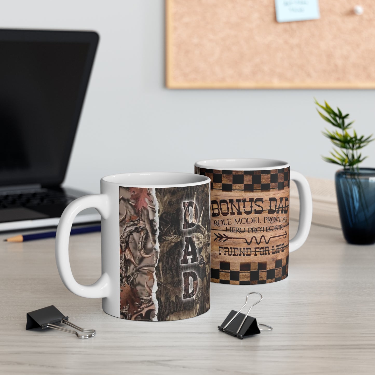 Dad Camo Coffee Mug – Rustic Hunting Father’s Day 11oz