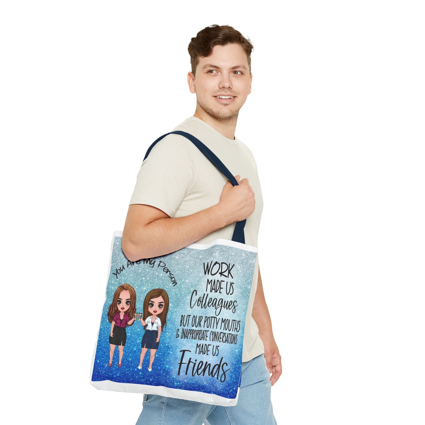 Tote — 'Work Made Us Colleagues...Made Us Friends' Coworker Friendship Tote