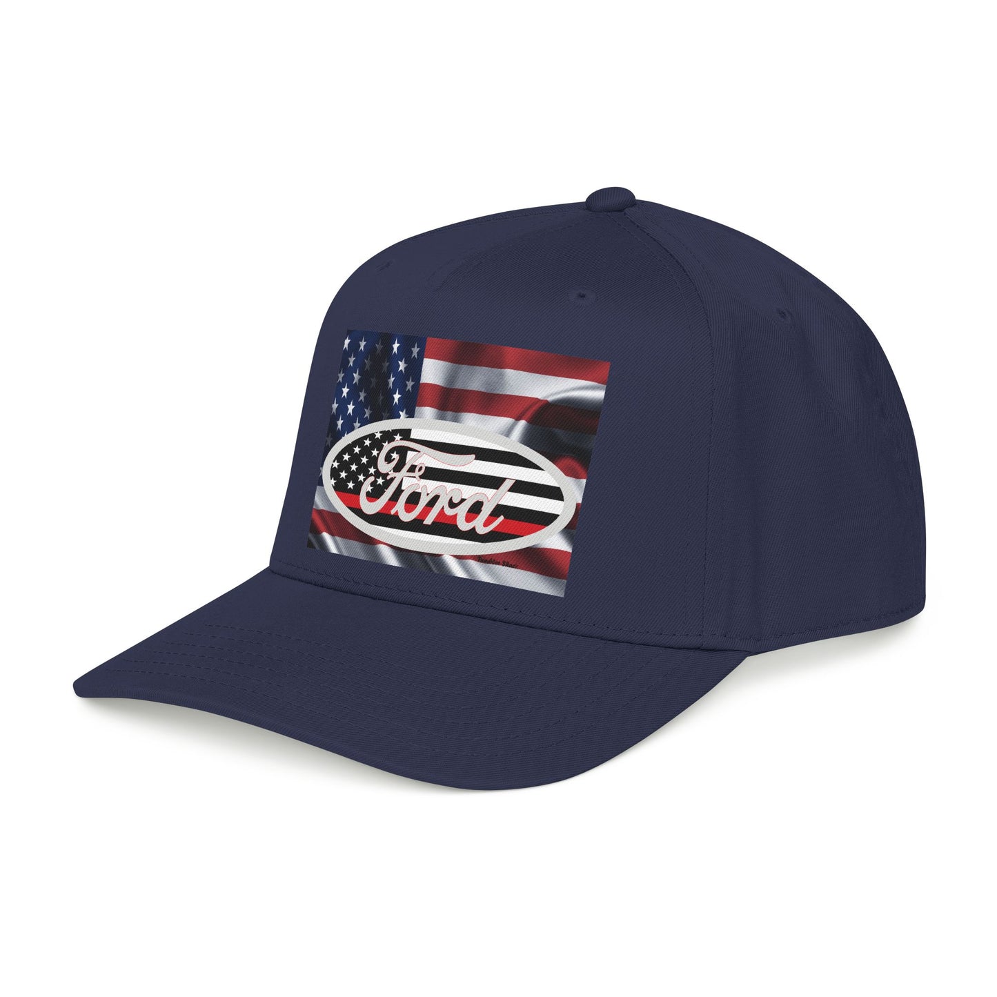 Ford American Flag Baseball Cap — Patriotic Truck Hat