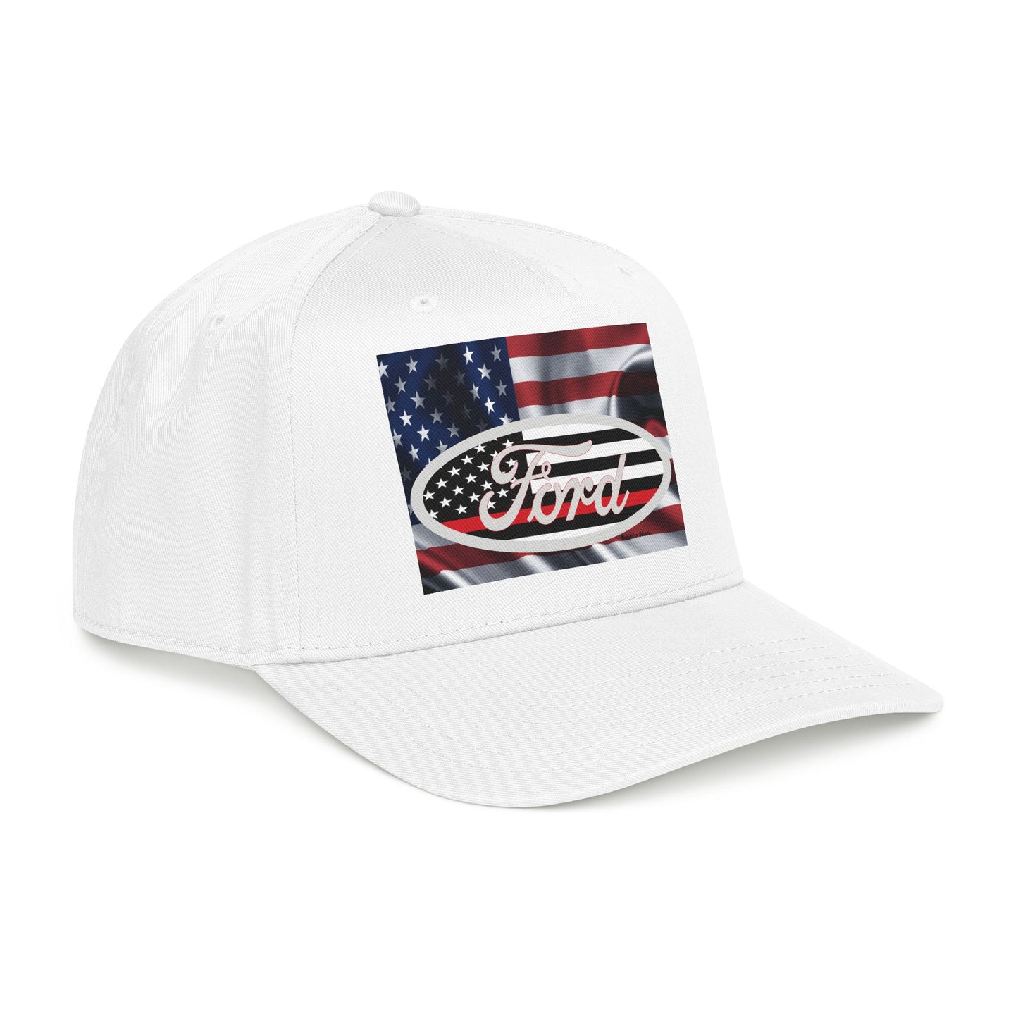 Ford American Flag Baseball Cap — Patriotic Truck Hat