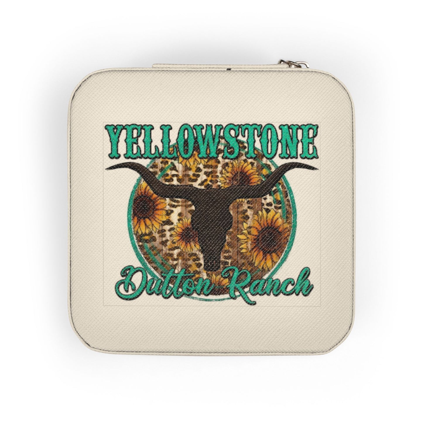 Yellowstone Bucking Bull Jewelry Travel Case – Compact Ring & Earring Organizer