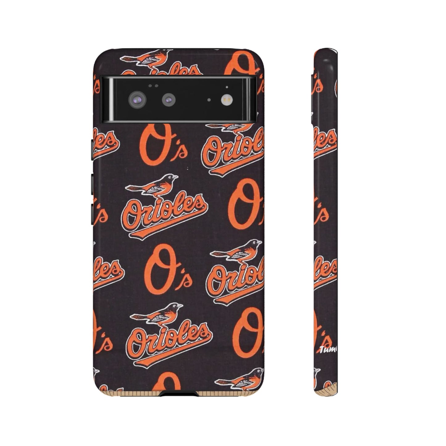 Orioles Pattern Phone Case — Baltimore Orioles Logo Repeat Protective Case