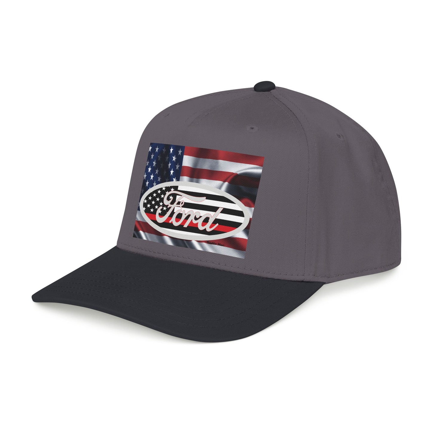 Ford American Flag Baseball Cap — Patriotic Truck Hat