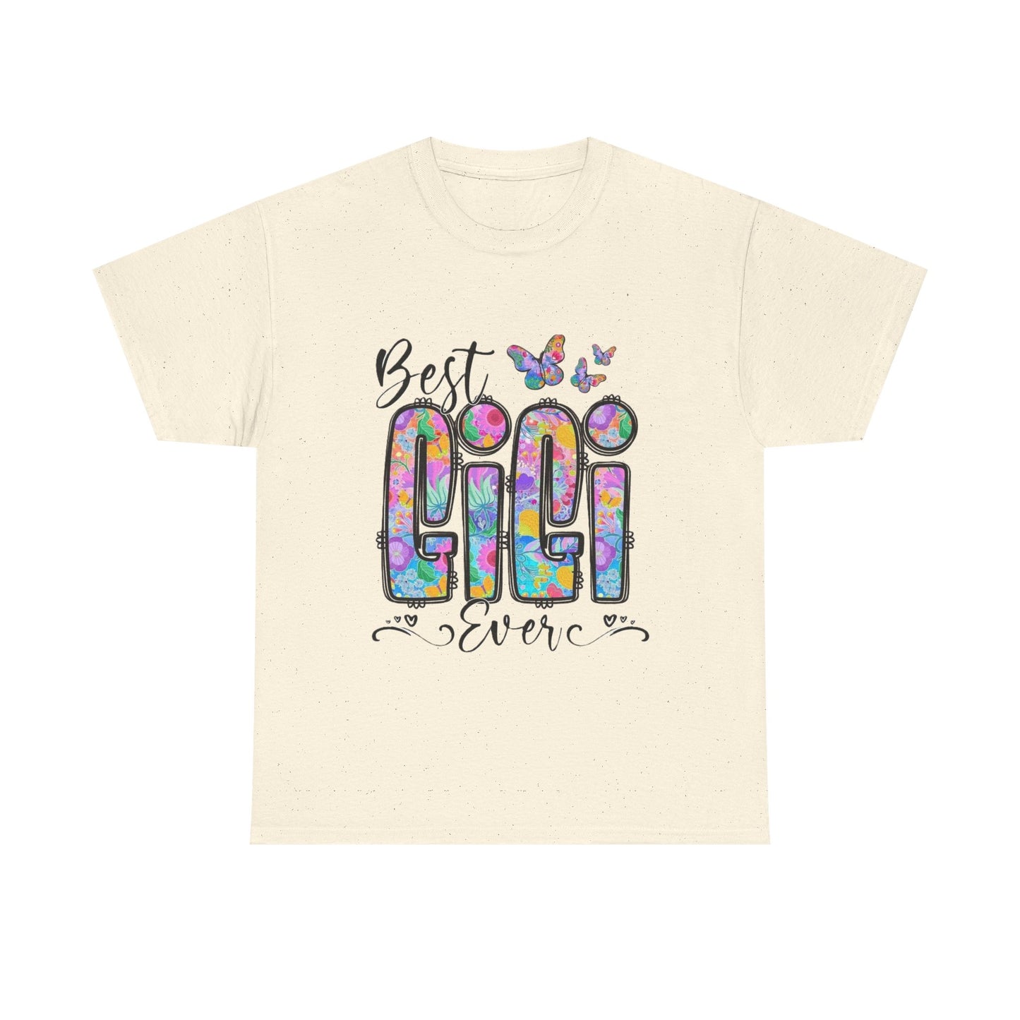 Best Gigi Ever T-Shirt — Colorful Floral Butterfly Grandma Tee