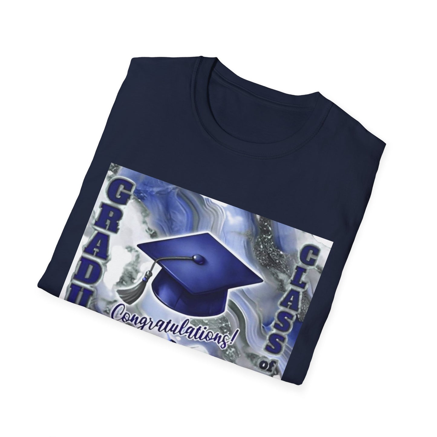 Graduation Class 2026 T-Shirt – Congratulations Cap & Diploma Design